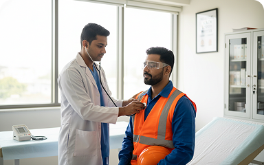 Occupational health exam